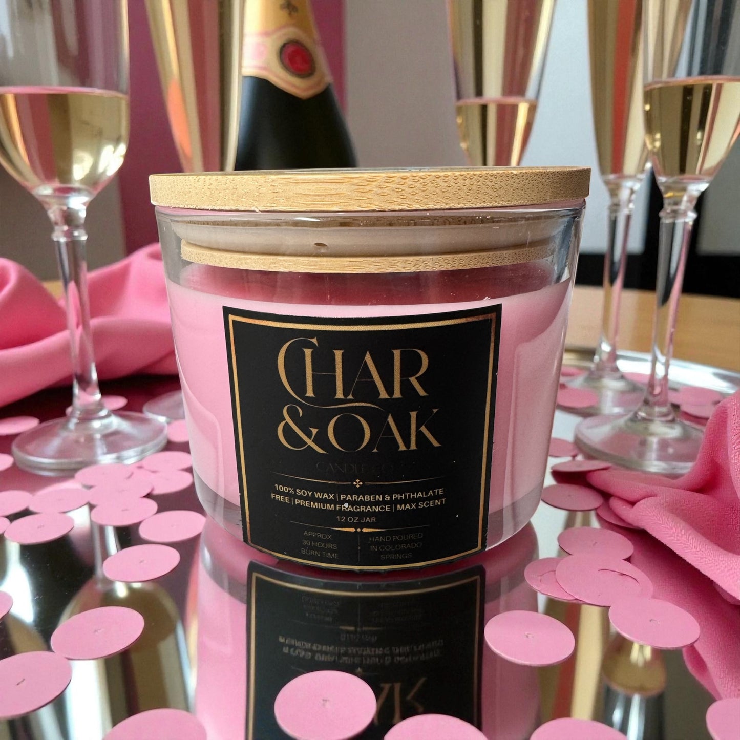 Champagne Toast Candle